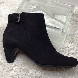 Sam Edelman black suede Morgan booties